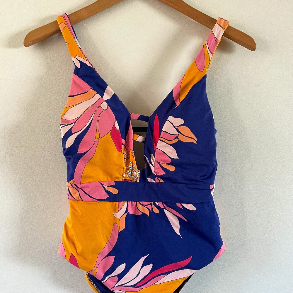 TRINA TURK 1PC Swimsuit Sz Tag Missing